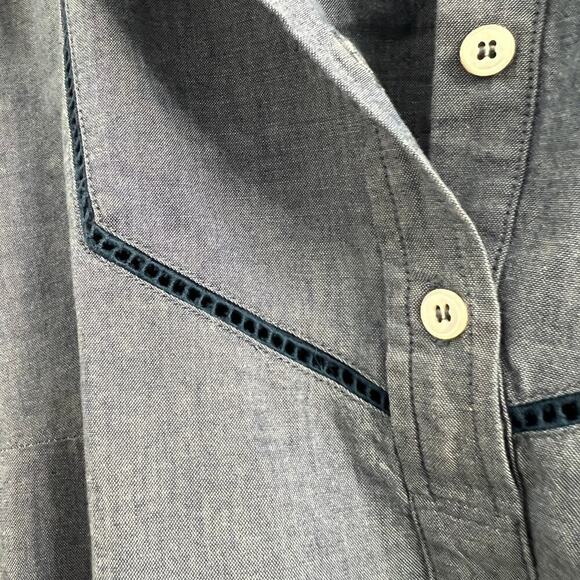 A.P.C. Maeve Chambray Dress Cotton size FR 40, US 6/8 - Picture 6 of 7